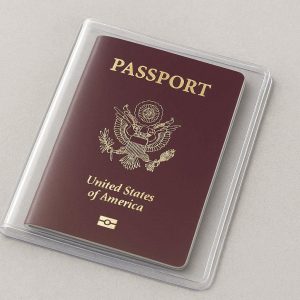 Clear Plastic Passport Cover Waterproof Transparent Protective Sleeve Scratch Resistant Travel Document Case Jacket